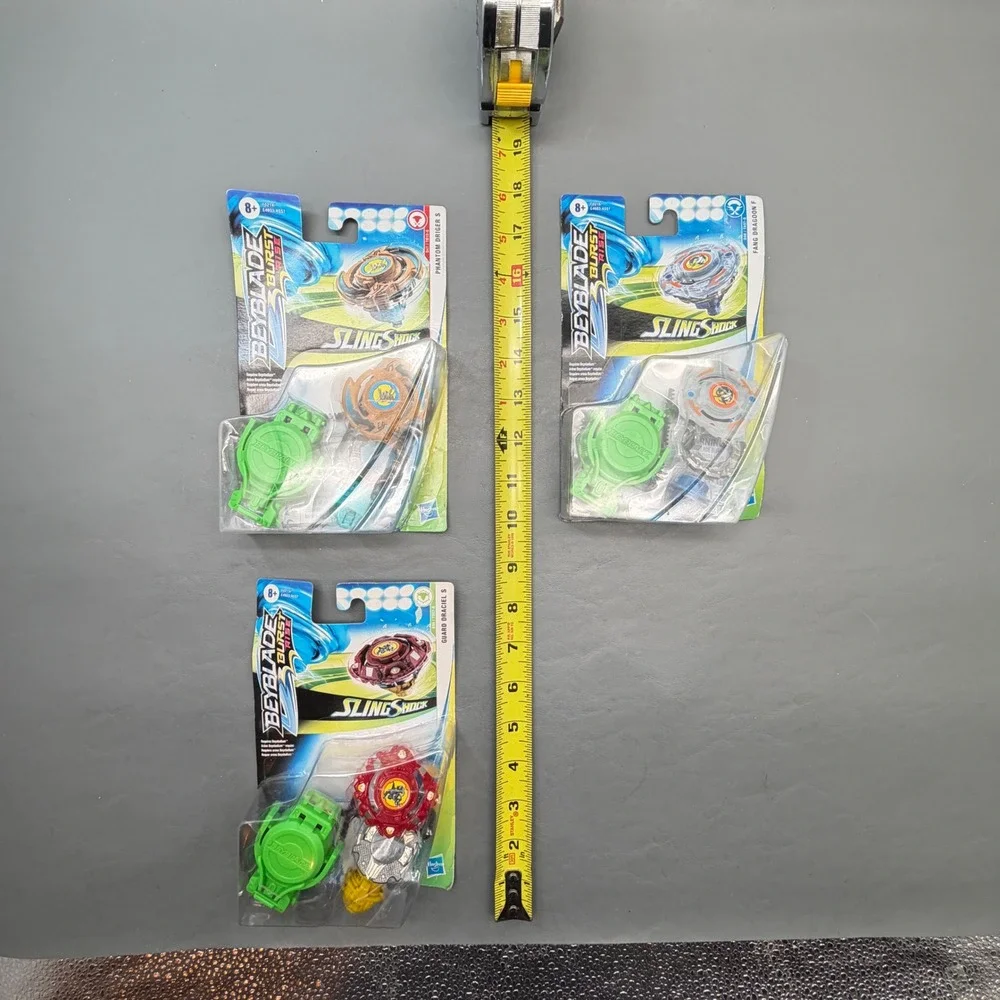 Lot of 3 Beyblade Burst Rise SlingShock Guard Draciel S Defense Type Hasbro NIP